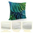 thumbnail image 4 of Creowell Tropical Palm Leaves Throw Pillow Covers Olive Green Tropical Leaves Pillowcase Decorative Cushion Covers for Sofa Bedroom Cushion Home Decor 22x22in, 4 of 5