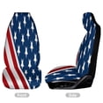 thumbnail image 2 of American Flag Blue Red White Car Seat Covers Front Seats Universal Fit for Cars SUV Truck Auto Interior Accessories, 2 of 3