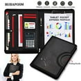 thumbnail image 2 of A4 Business Folder Folder Combination PU Leather Briefcase with Calculator, 2 of 15