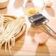 thumbnail image 4 of relayinert Stainless Steel Noodle Slicer Hanging Vegetable Peeler Rotated Dough Kitchen Making Tool, 4 of 4