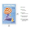 thumbnail image 2 of Orangina - Orange Sparkling Soda! - Vintage Advertising Poster by Bernard Villemot c.1964 - Master Art Print (Unframed) 13in x 19in, 2 of 4