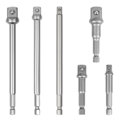 

Tomshine 6Pcs 6 & 3 Impact Grade Socket Adapter Set 14 38 12 Drive 14 Hex Shank