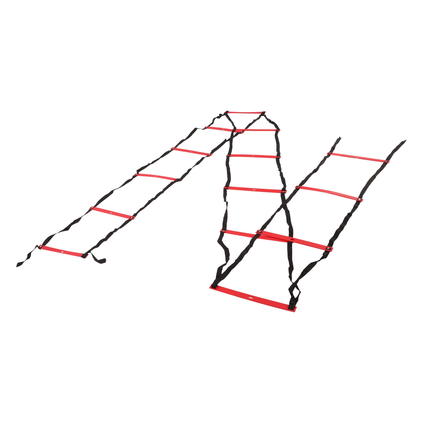 YAHHU 7M 14 Rung Agility Speed Ladder Stairs Red Fitness Soccer Football Speed Ladder Equipment for Outdoor and Indoor Athletic Training (18.5 inches / 47 cm)