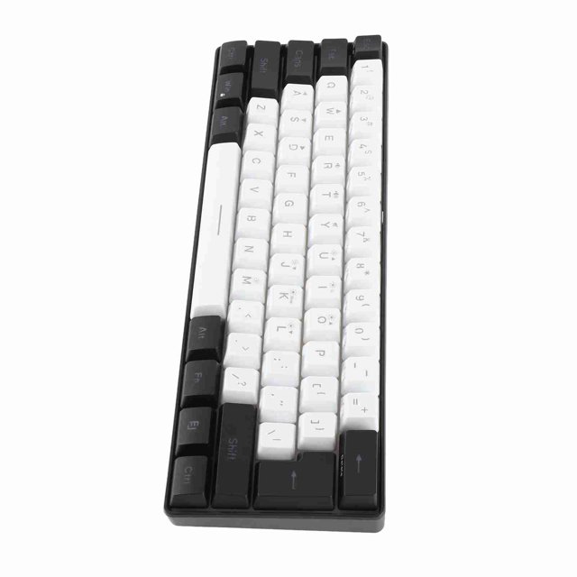 RGB Gaming Keyboard, 61 Keys Wired Keyboard RGB Backlit Mini Keyboard, Ergonomic Mechanical Feeling Office Computer Keyboard for Typist, Travel, Business Trip