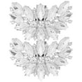 thumbnail image 1 of MasteelfCA 2Pcs Crystal Shoe Clips Rhinestones Shoes Jewelry Decorations Wedding Party Shoe Buckles, 1 of 7