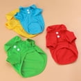 thumbnail image 3 of 4PCS Pure Color Pet Dog T Shirt Summer Pets Dogs Clothing Short Sleeve T-Shirts for Small Dogs - Size M, 3 of 7