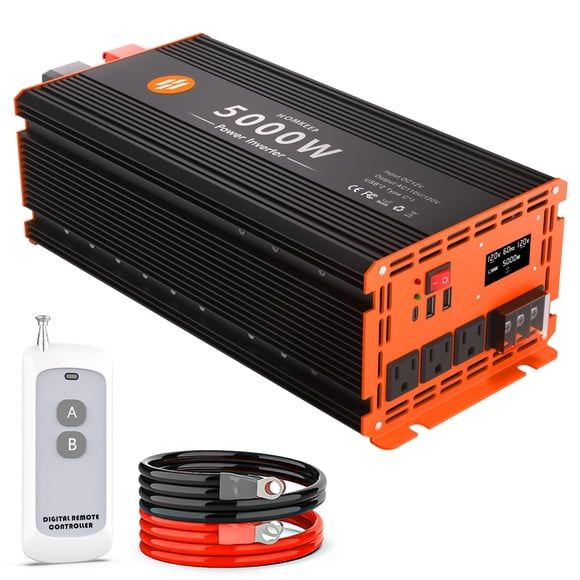 Inversor de corriente Homkeep 5000 W/10000 W 12 V DC a 110 V/120 V AC