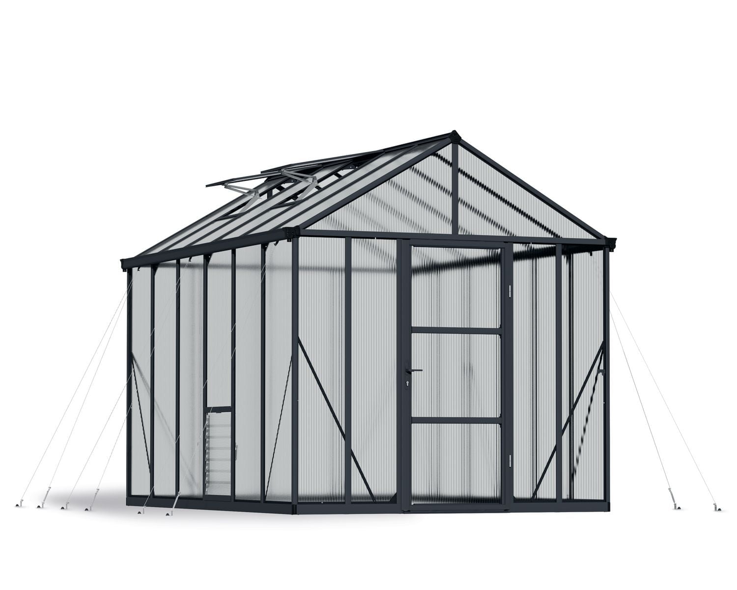 CANOPIA by PALRAM Glory 8 ft. x 12 ft. Premium Greenhouse Kit - Grey