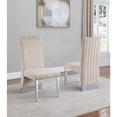 thumbnail image 2 of 6pc. White Marble Dining Set with Lazy Susan and Silver Stainless Steel, 2 of 3