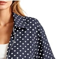 thumbnail image 3 of Vmvidoty Polka Dot Cropped Zip-Up Fashion Jackets Women's (Navy, XS), 3 of 7