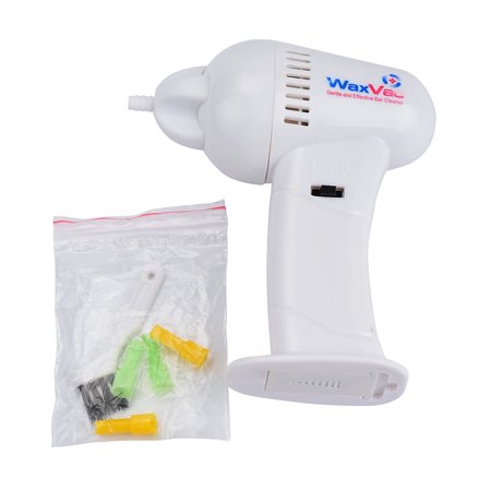 Cordless Ear Wax Vac Cleaner Remover Clean Removal Hygenic Tips Suction