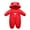 Red, variant on Baby Clothes Cute Infant Toddler Snowsuit Warm Newborn Boy Girl Winter Coats Hooded Zip Jumpsuit Newborn Jumpsuit