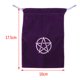thumbnail image 3 of Mantel de cartas altar con de hexagrama / pentagrama, bolsa con cordón de tapiz cuadrado de Wicca Púrpura Yotijar Mantel de la Carta del Tarot, 3 of 3