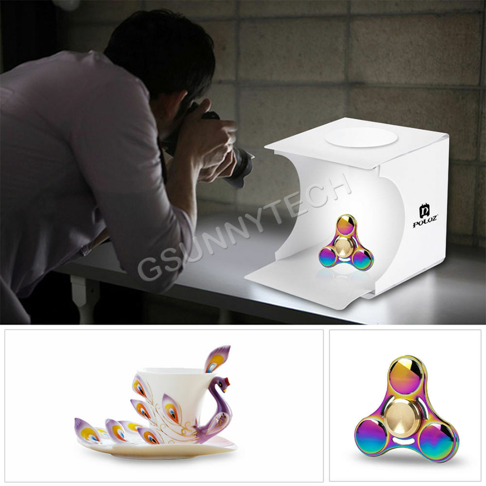 Mini Photo Studio Box LED Lightbox For Photography With 6 Backdrops