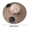 thumbnail image 4 of Sentmoon Fan That Blows Cold Air Small Fans Summer Fisherman Hat Solar USB Charging Solar USB Fan Hat for Men & Women - Breathable Sun Hat with Built-In Fan for Camping, 4 of 4