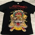 thumbnail image 1 of Ed Hardy par Christian Audigier Tigre Unisexe Heaven T-Shirt en Coton Réimprimé-m, 1 of 2