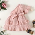 thumbnail image 2 of adviicd Easter Dresses for Girls Girls Summer Dress Ruffle Floral Spaghetti Strap Casual Sundress Tiered Midi Dress Pink,6M, 2 of 5