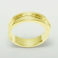 thumbnail image 5 of LBG British Made 10k Yellow Gold Natural Diamond Mens Band Ring - 25 size options - Size 10.25, 5 of 6