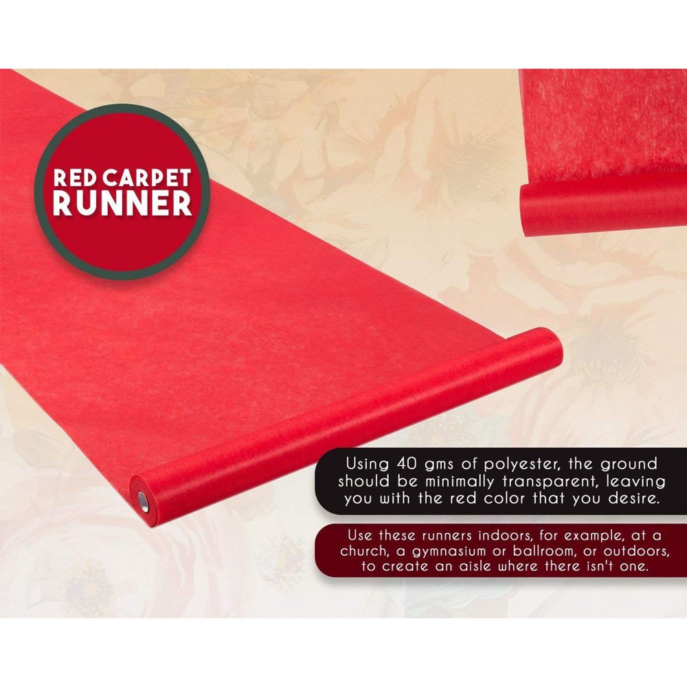 Red Carpet Runner Aisle Runner Essential Hollywood and Christmas