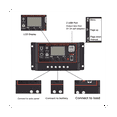 thumbnail image 3 of CHUANK 100A Solar Charge Controller Solar Panel Controller 12V 24V LCD Display Solar Panel Battery Regulator with USB Port, 3 of 5