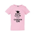 thumbnail image 1 of Keep Calm And Garden On Gardening Plants Flowers Toddler Kids T-Shirt Tee, 1 of 2