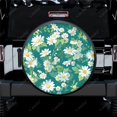 thumbnail image 1 of Colorful Floral Daisy Seamless Pattern Polyester Universal Spare Wheel Tire Cover Wheel Covers for Trailer RV SUV Truck Camper, 1 of 5