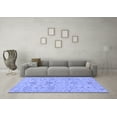 thumbnail image 3 of Ahgly Company Machine Washable Indoor Rectangle Oriental Blue Traditional Area Rugs, 8' x 10', 3 of 4