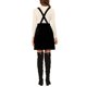 thumbnail image 3 of INSPIRAR CHIC Blusa de Trabajo de Cuello con Lazo Elegante de Manga Larga con Volantes a Cuadros Negra XS, 3 of 5