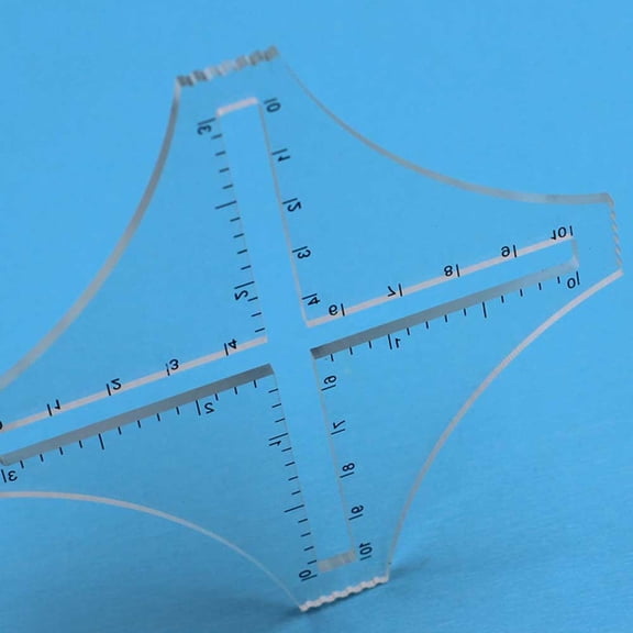 Acrylic Sewing Ruler for Quilting and Fabric Measurement