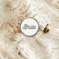 thumbnail image 2 of Koyal Wholesale Bride Enamel Lapel Pin, Wedding Party Button Pins for Bridal Shower, 1-Piece, 2 of 5