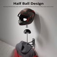 thumbnail image 2 of Motorcycle Helmet Rack, Wall Mount 180 Degree Rotation Helmet Holder Helmet Hanger with 2 Hooks, 2 of 8