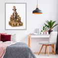 thumbnail image 3 of Stupell Industries Contemporary Fancy Gown & Suitcases Gray Framed Giclee Art, 24 x 30, by Ziwei Li, 3 of 7