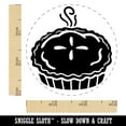 thumbnail image 2 of Freshly Made Apple Pie Fall Self-Inking Rubber Stamp Ink Stamper - Blue Ink - Small 3/4 Inch, 2 of 7