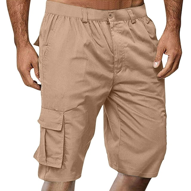 Pantalon Cargo pour Homme Coupe Ajustée Léger Confortable Plein Air Randonnée Travail Décontracté Tenue Quotidienne pour le Printemps et l'Été