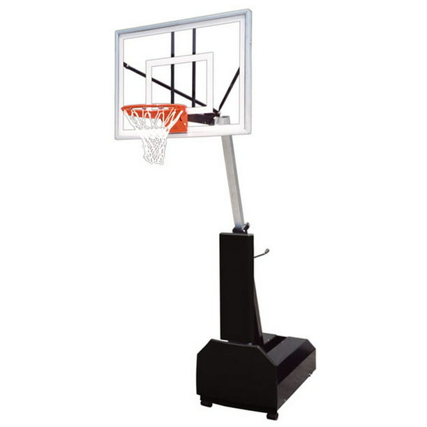 First Team Fury Turbo Portable Basketball Hoop with 54 Inch Glass ...