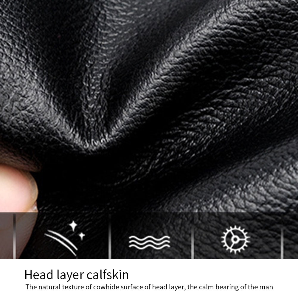 8.26*3.93*9.84in Men's Genuine Leather Handbag Shoulder Bag Fashion Cross Body Messenger Business