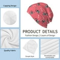 thumbnail image 3 of Beanie for Women Men, flamingo zebra print pink Soft Beanie Hats Winter Knit Caps Unisex Ski Hat, 3 of 5