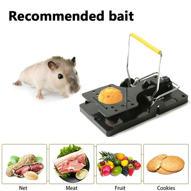 4 pcs Mouse Traps for Indoor / Outdoor - Easy Setup & Reusable Mice Catcher  with Spring, Remove Unwanted Vermin from Home 
