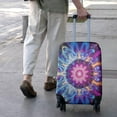 thumbnail image 3 of Colorful Tie Dye Flame Flower Pattern Luggage Cover Fashion Suitcase Cover Baggage Covers Fit 25-28 Inch Luggage (Go Travel), 3 of 5
