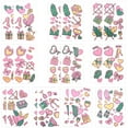 thumbnail image 1 of 20 hojas de tatuajes temporales luminosos de corazón rosa que brillan en la oscuridad, de plástico, resistentes al agua, para arte corporal., 1 of 7
