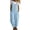 Sky Blue, variant on Bloomae Womens Casual Adjustable Bib Overalls Loose Fit One Piece Classic Cuffed Roll Hem Jumpsuits Vintage Cross Back Romper Pants with Pockets