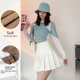 thumbnail image 1 of Falda corta de cintura alta con entrepierna en forma de A para mujer, color blanco, primavera y verano, 100 entrepierna, para otoño e invierno, a cuadros, 1 of 4