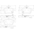 thumbnail image 3 of Brembo 19-20 Acura RDX/16-20 Honda Civic Rear Premium NAO Ceramic OE Equivalent Pad, 3 of 3