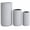 Grey, variant on Set of 3 Tall Cylinder Polystone Indoor/Outdoor Planters, Sand