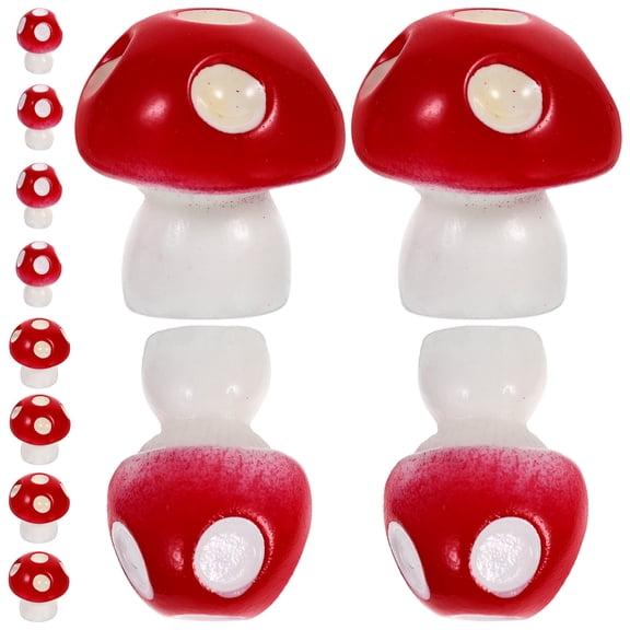 SEWCHICS Mushroom Crafts Assorted Color Resin 20-Pcs