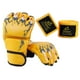thumbnail image 2 of Guantes de boxeo de medio dedo, guantes de sparring, mitones de cuero PU, transpirables y a prueba de golpes. Amarillo, 2 of 9