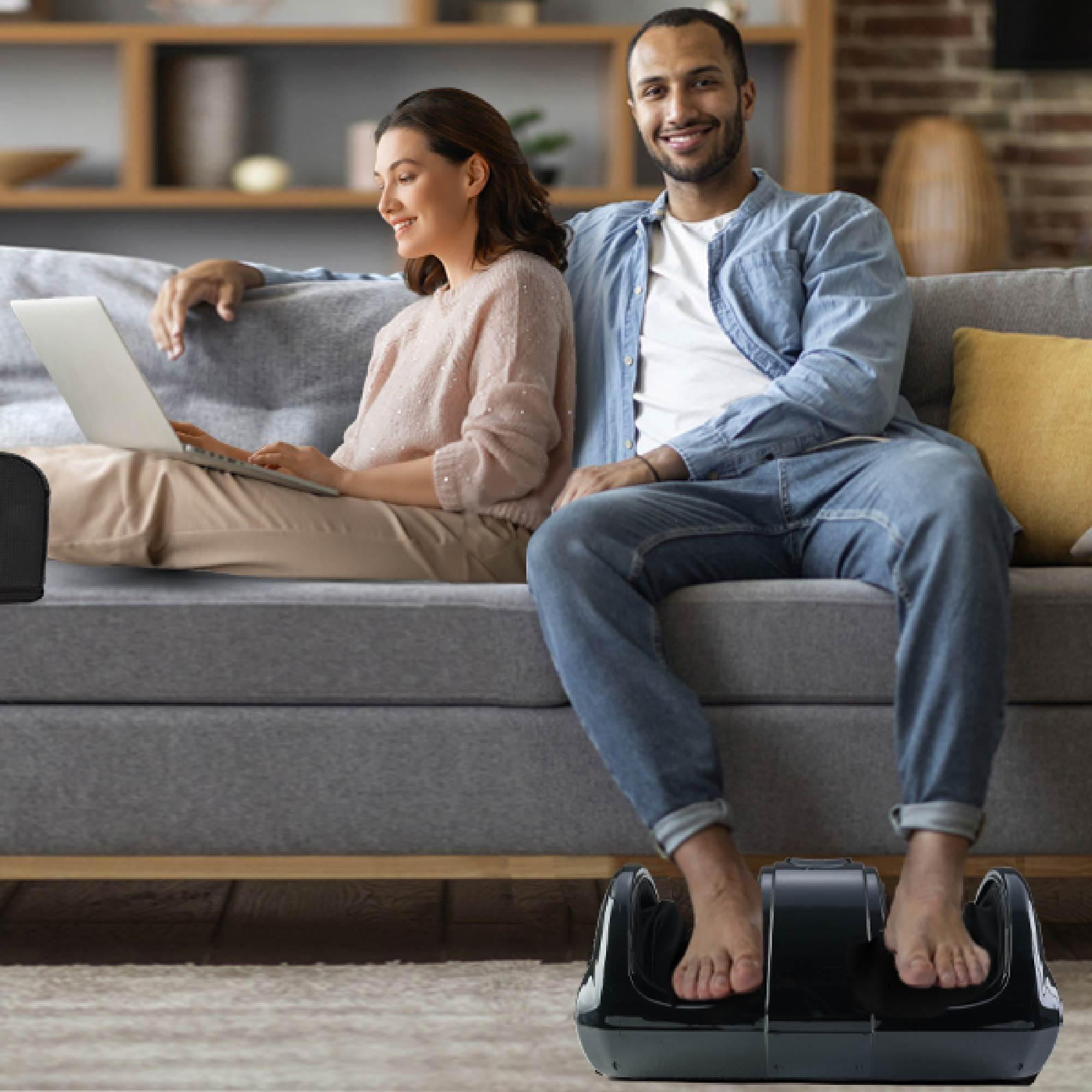 HMMSYLVA Shiatsu Foot Massager for Circulation, Kneading and Rolling Massage Feet Leg Calf Ankle with Remote, Gifts for Family