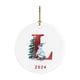 thumbnail image 2 of Fiudx Ofertas de la semana 2024 Nuevo colgante navideño de muñeco de nieve de 26 letras - Colgante de coche de acrílico Saint, 2 of 5
