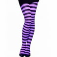 thumbnail image 2 of Women's Striped Pantyhose High Waist Tights Slim Fit Leggings Base Socks, Girl Slim Club Clown Stockings, 2 of 2