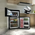 thumbnail image 6 of Costway Refrigerator Small Freezer Cooler Fridge Compact 3.2 cu ft. Unit, Black, 6 of 7